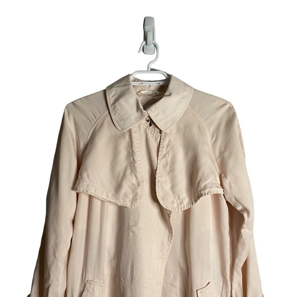 Aritzia Babaton Women's Lawson Light Pink Trench Coat - Picture 2 of 10